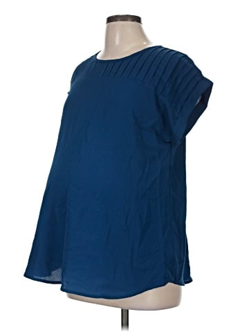 Full Moon Maternity Short Sleeve Blouse (view 1)