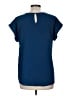 Full Moon Maternity 100% Polyester Blue Short Sleeve Blouse Size XXL (estimated) - photo 2