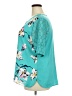Van Heusen 100% Polyester Teal Short Sleeve Blouse Size XXL - photo 5