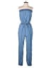 Ci Sono Solid Blue Jumpsuit Size S - photo 1