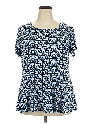 Roz & Ali Short Sleeve Blouse (view 1)
