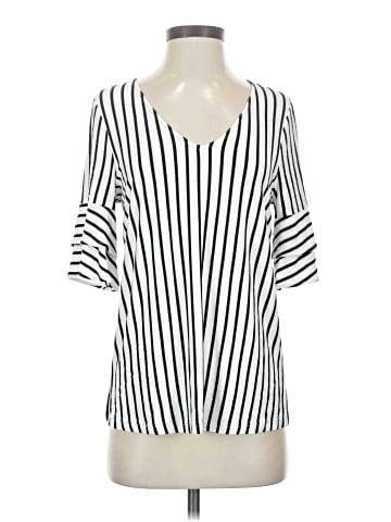 Skies Are Blue Short Sleeve Blouse (view 1)