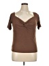 Gap Brown Short Sleeve Top Size XL - photo 1