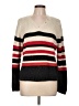 Christopher & Banks Stripes Tan Pullover Sweater Size L - photo 1