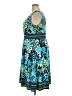 DressBarn Print Blue Casual Dress Size 18W - photo 5