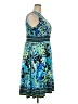 DressBarn Print Blue Casual Dress Size 18W - photo 4