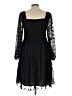 BTFBM 100% Polyester Polka Dots Black Cocktail Dress Size L - photo 2