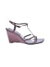 Nine West 100% Leather Purple Wedges Size 8 1/2 - photo 1