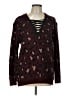 Love Tree 100% Acrylic Animal Print Burgundy Pullover Sweater Size L - photo 1