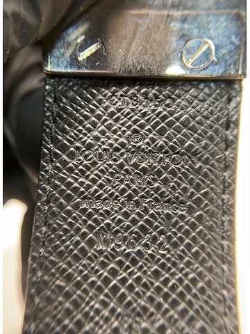 Louis Vuitton Damier Graphite 35mm leather belt (view 2)