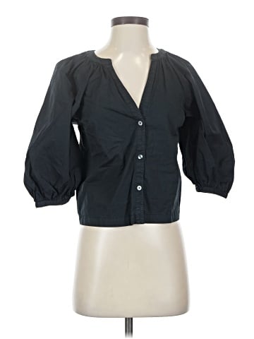 STAUD 3/4 Sleeve Button-Down Shirt (view 1)