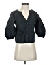STAUD Black 3/4 Sleeve Button-Down Shirt Size XS - photo 1