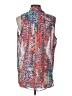 Bisou Bisou 100% Polyester Orange Sleeveless Blouse Size L - photo 2