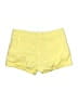 H&M 100% Cotton Solid Yellow Shorts Size 8 - photo 2