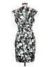 Neiman Marcus Print Teal Cocktail Dress Size L - photo 2