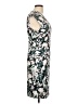 Neiman Marcus Print Teal Cocktail Dress Size L - photo 4