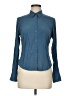 INC International Concepts 100% Polyester Blue Long Sleeve Blouse Size 8 (petite) - photo 1