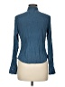 INC International Concepts 100% Polyester Blue Long Sleeve Blouse Size 8 (petite) - photo 2