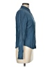 INC International Concepts 100% Polyester Blue Long Sleeve Blouse Size 8 (petite) - photo 4