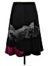 Akris Punto 100% Wool Graphic Black Wool Skirt Size 4 - photo 2