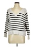 Old Navy Stripes Silver Pullover Sweater Size M - photo 1