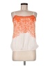 One September 100% Polyester Orange Sleeveless Blouse Size M - photo 1