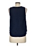 Boden 100% Viscose Blue Sleeveless Blouse Size 8 - photo 2