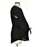 Full Moon Maternity 100% Rayon Polka Dots Black Short Sleeve Blouse Size XS - photo 4