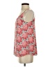 Ann Taylor LOFT 100% Polyester Red Sleeveless Blouse Size XS - photo 5