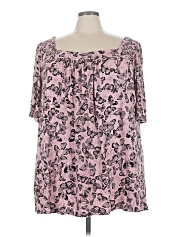 Evans 3/4 Sleeve Blouse (view 1)