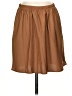 Zara 100% Polyester Solid Brown Casual Skirt Size S (estimated) - photo 1