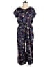 Ob.sess 100% Polyester Print Blue Jumpsuit Size L (petite) - photo 1