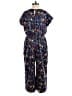 Ob.sess 100% Polyester Print Blue Jumpsuit Size L (petite) - photo 2