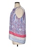 St. Tropez West 100% Polyester Paisley Blue Sleeveless Blouse Size XL - photo 5