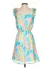 Lilly Pulitzer 100% Polyester Floral Blue Cocktail Dress Size XS - photo 2
