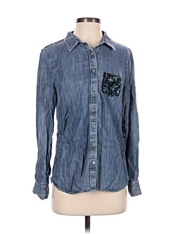 Crown & Ivy Long Sleeve Button-Down Shirt (view 1)