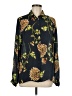 CAbi Floral Black Long Sleeve Blouse Size M - photo 1