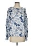 Ann Taylor LOFT Blue Long Sleeve Blouse Size S - photo 1