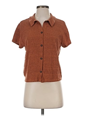 Madewell Knit Textured Button-Front Shirt (view 1)