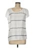 Ann Taylor 100% Polyester White Short Sleeve Top Size M - photo 1