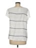 Ann Taylor 100% Polyester White Short Sleeve Top Size M - photo 2