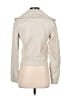 Express 100% Leather Metallic Ivory Leather Jacket Size XS - photo 2