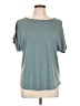 Colette Teal Short Sleeve Top Size L - photo 1