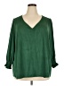 Crown & Ivy Green 3/4 Sleeve Blouse Size 4X - photo 1