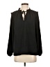 Knox Rose 100% Recycled Polyester Black Long Sleeve Blouse Size S - photo 1