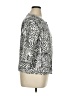 Onque Casuals 100% Cotton Print Silver Jacket Size XL - photo 4