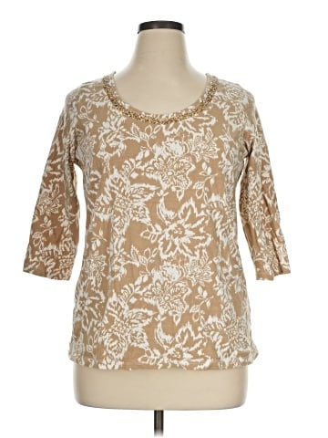 Jessica London 3/4 Sleeve Top (view 1)