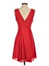 Express 100% Polyester Solid Red Casual Dress Size 4 - photo 2