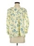 J.Jill Floral Yellow 3/4 Sleeve Blouse Size S - photo 1