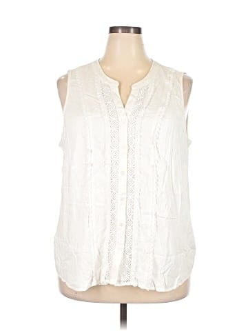 Skies Are Blue Sleeveless Blouse (view 1)